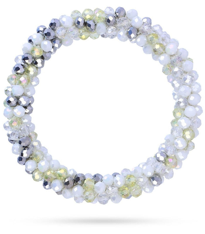 Pulsera coletero cristal blanco anartxy 1