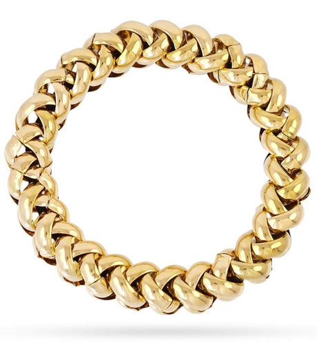 Pulsera coletero metal dorado anartxy 1
