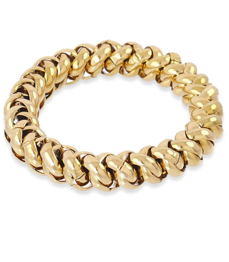 Pulsera coletero metal dorado anartxy 2