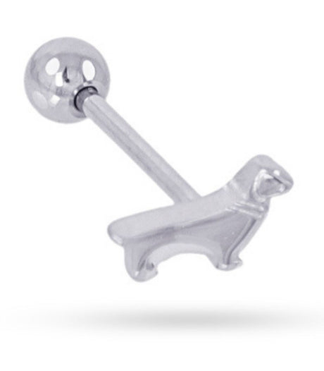 Piercing teckel plateado anartxy 1