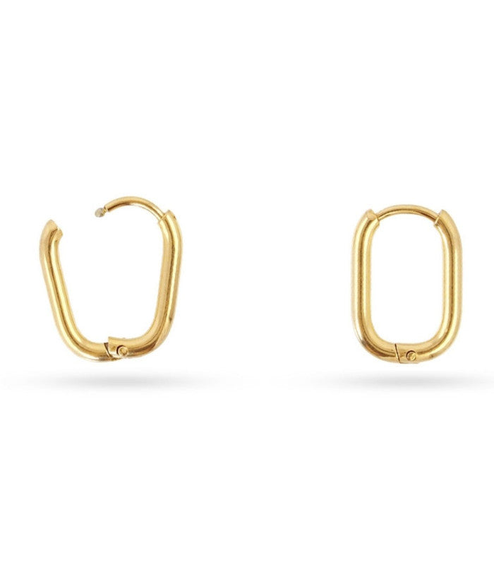 Pendiente aro line dorado anartxy 1