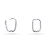 Pendiente aro line plateado anartxy 1