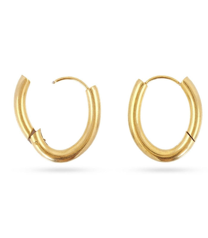 Pendiente aro trace dorado anartxy 1