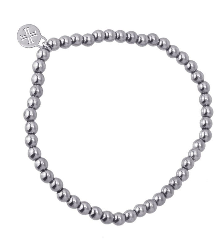 Pulsera bolitas plateado 6mm anartxy 1