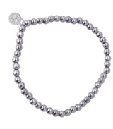 Pulsera bolitas plateado 6mm anartxy 1