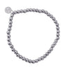 Pulsera bolitas plateado 6mm anartxy 1