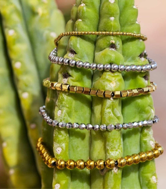 Pulsera bolitas plateado 6mm anartxy 2