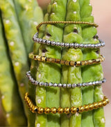 Pulsera bolitas plateado 6mm anartxy 2