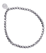 Pulsera hematita plateado 4mm anartxy 1