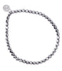 Pulsera hematita plateado 4mm anartxy 1