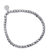 Pulsera hematita plateado 4mm anartxy 1