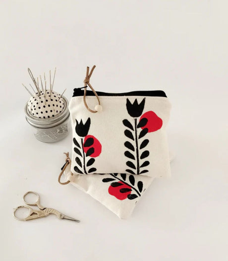 Monedero scandinavian floral the ink job 1