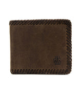 Cartera americana artesana marron rosme 1