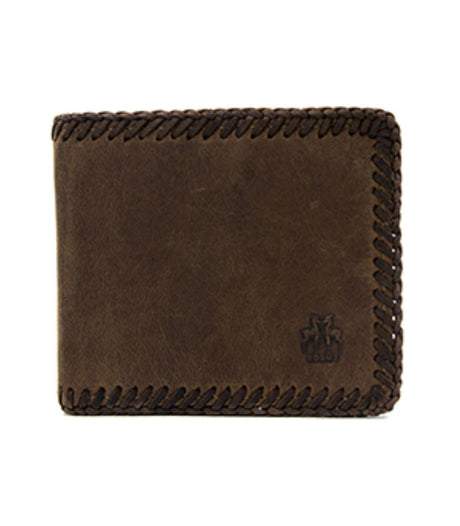 Cartera americana artesana marron rosme 1