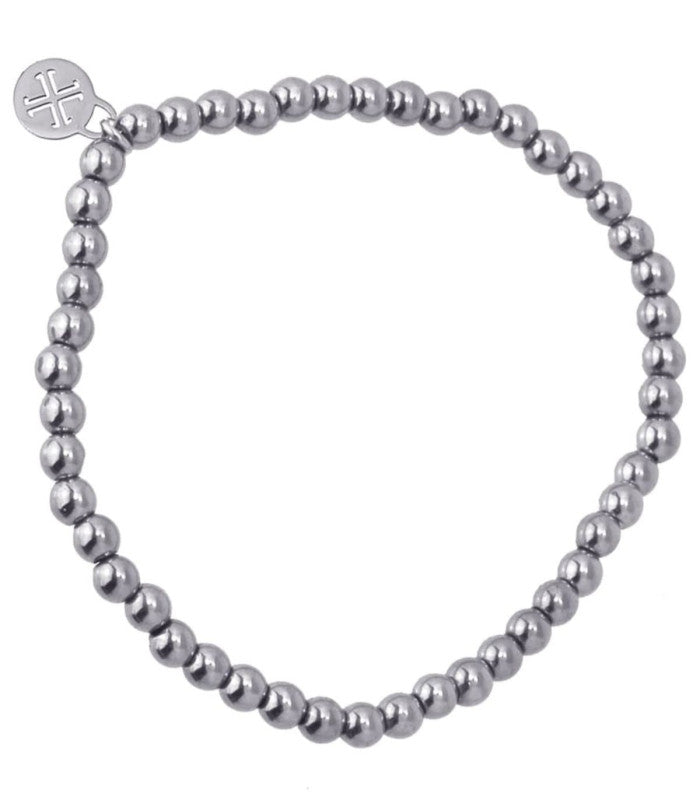 Pulsera bolitas plateado 4mm anartxy 1