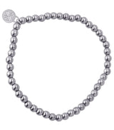 Pulsera bolitas plateado 4mm anartxy 1