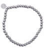 Pulsera bolitas plateado 4mm anartxy 1