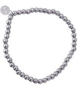 Pulsera bolitas plateado 2mm anartxy 1