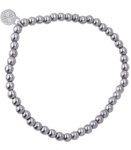 Pulsera bolitas plateado 2mm anartxy 1