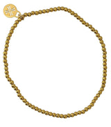 Pulsera bolitas dorado 2mm anartxy 1