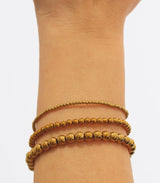 Pulsera bolitas dorado 2mm anartxy 2