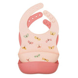 Set dos baberos silicona mariposas a little lovely company 2