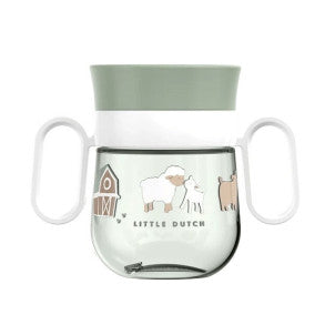 Vaso antiderrame 360° mio 200ml little farm little dutch 1