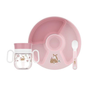Vajilla bebe mio 3 piezas fairy garden little dutch 1