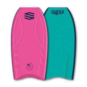 Tabla bodyboard 39" improve bunch pink/teal blue sniper 1