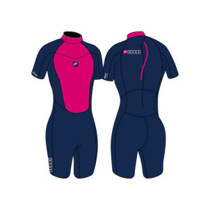 Traje neopreno 2/2 shorty pioneer navy/pink t-8 mdns 1