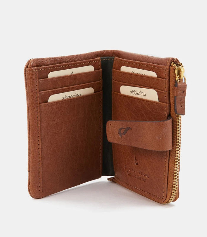 Billetero pequeño abbacino iris cognac 2