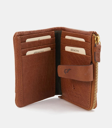 Billetero pequeño abbacino iris cognac 2