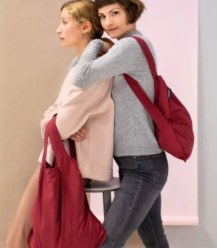 Bolso mochila original wine red notabag 2