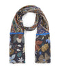 Fular lana y modal flowers blue codello 1