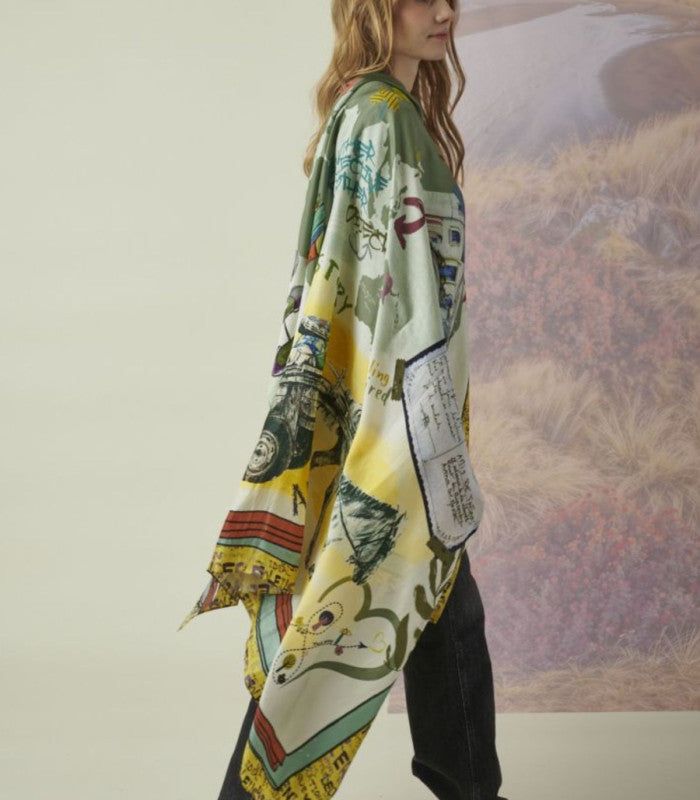 Pañuelo seda sky big kaki storiatipic 2