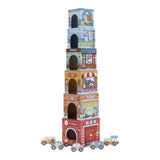 Torre encajable ciudad con coches little dutch 1