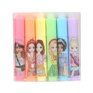 Rotuladores mini fluorescentes borrables top model 2