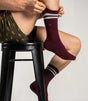 Calcetines billy belt retro burgundy 1