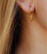 Pendiente mariposa dorado anartxy 2