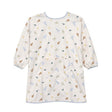 Babero impermeable m/larga happy fruits blue lassig 1