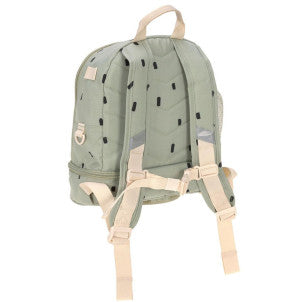 Mini mochila happy print olive lassig 2