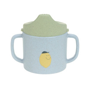 Taza sippy cap happy fruits lemon lassig 1