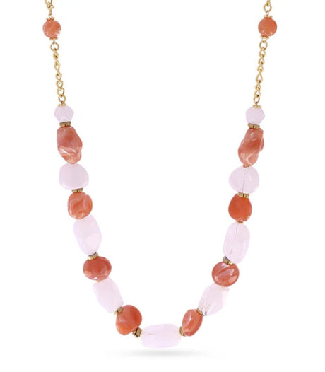 Collar marbles fiorile rosa anartxy 1