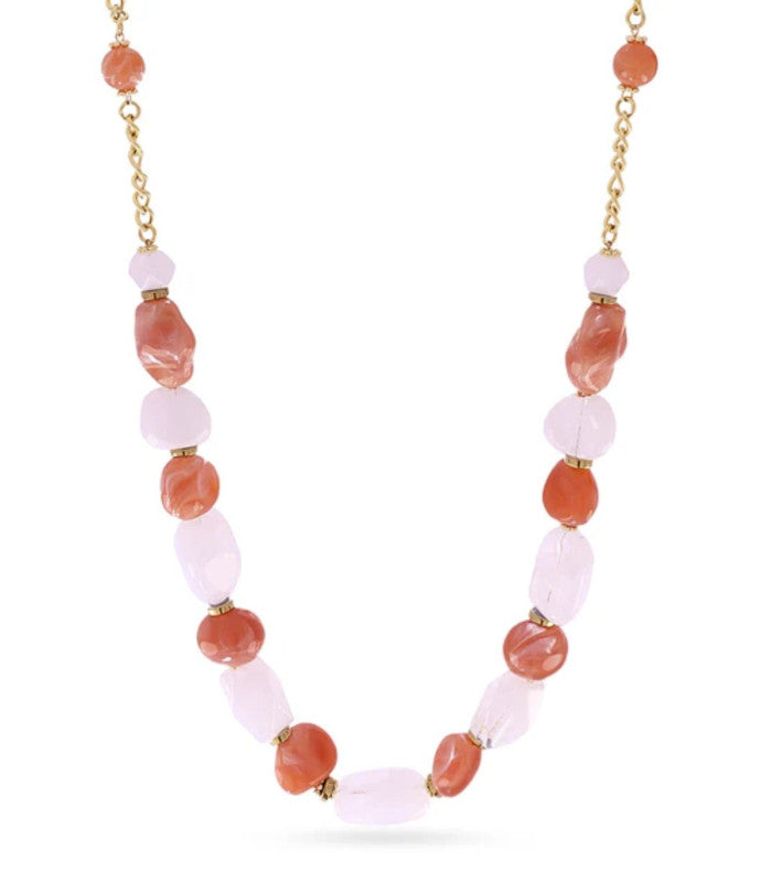 Collar marbles fiorile rosa anartxy 1