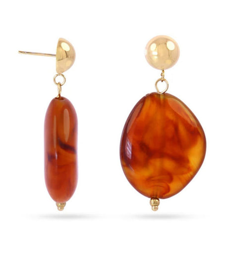 Pendiente marbles tempo naranja anartxy 1