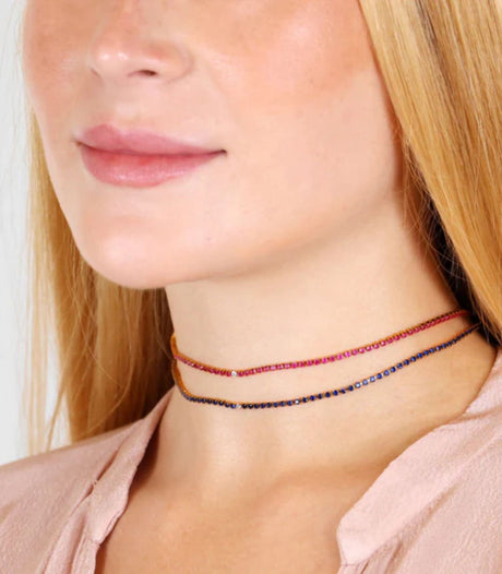 Collar sparkle radiance rosa anartxy 2
