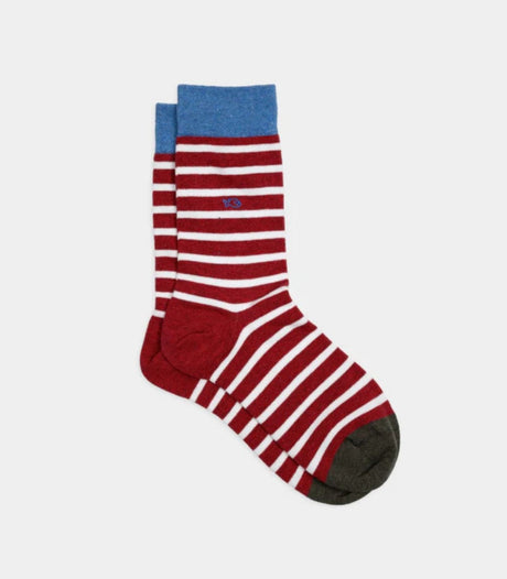 Calcetines billy belt rayas red white 1