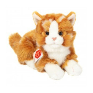 Gato naranja tumbado 20 cm hermann teddy 1