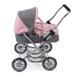 Cochecito de muñecas smarty gris rosa coche bayer chic 1