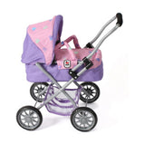Cochecito de muñecas smarty corazones lila rosa bayer chic 2